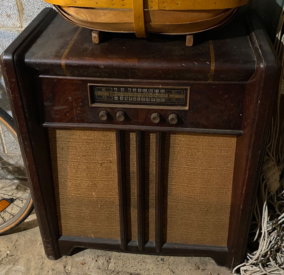 Vintage Cabinet Radio