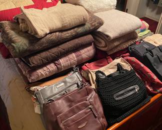 Bedding, Linens and Purses