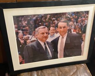 Dean Smith and Mike Krzyzewski Print