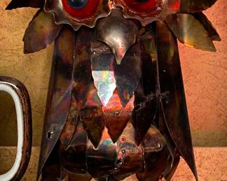 Metal Owl Figurine