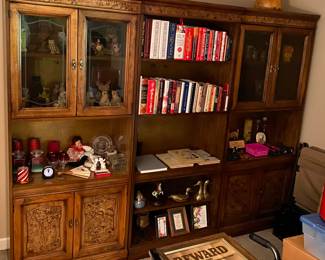 Bookcase with Side Cabinets