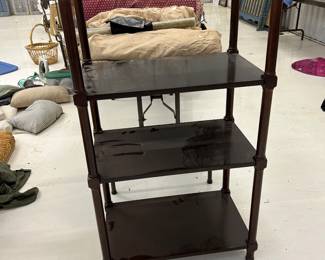 wooden shelf