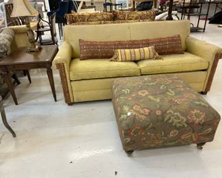 Hideabed sofa, large ottoman