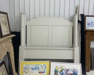painted headboard and footboard