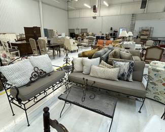 Iron full size sofa - Sold