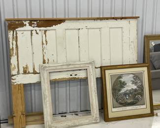 Old door headboard
