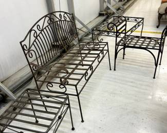 Iron patio furniture