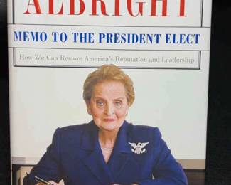 Madeleine Albright Signed Memo To The President Elect