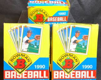 1990 Bowman Baseball Cards3 Boxes