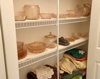 DEPRESSION GLASS, ETC.