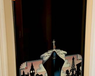 FRAMED POSTER OF QE 2
