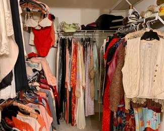 VINTAGE & NEW CLOTHING IN 2 CLOSETS!