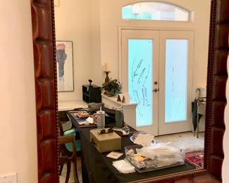 CARVED WOODEN MIRROR