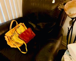 BIG COMFORTABLE LEATHER CHAIR