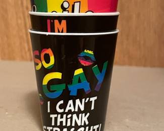 LGBTQ shot glasses 