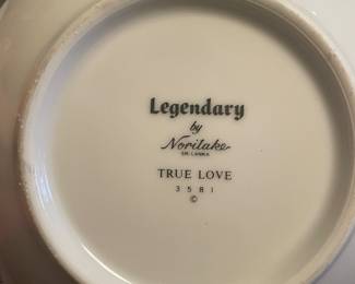 LEGENDARY by Noritake- "True Love" - 12 place settings available 