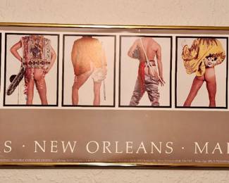 Vintage " HIS ROYAL HEINEY" MARDI GRAS POSTER - 1984  