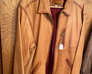 Mens vintage leather jacket 