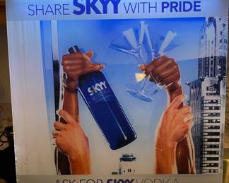 SKYY VODKA BAR LIGHT - specially made for PRIDE and LGBTQ Bars/ support :-)  