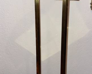 Vintage George Kovacs Brass Demilune Adjustable Table Lamp- MCM 