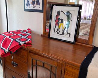 Mission Style KING bedroom set by LANE furniture with Sealy Tempurpedic mattress - each piece sold seperately - DRESSER 