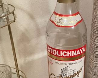 36" Stolichnaya Vodka bottle 