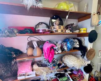 FOUR -  YES FOUR 4! 4 !4!  - closets full of costumes - nice dresses for daily wear, special occassion/formal, PROM, DRAG QUEEN, WEDDING, CHURCH, THEATRE, TV, ETC.  TOO MUCH TO POST IT ALL 