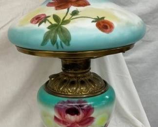HANDPAINTED PARLOR LAMP