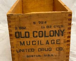 OLD COLONY DOVETAILED WOODEN BOX