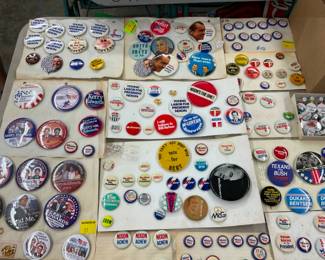 COLLECTION POLITICAL BUTTONS