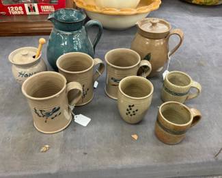 VARIOUS PIECES JUGTOWN POTTERY