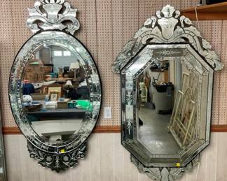 LG ORNATE BEVELED ENTRANCE MIRRORS