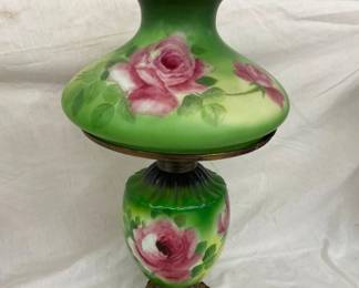 HANDPAINTED PARLOR LAMP