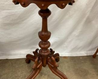 EARLY WALNUT CANDLE STAND