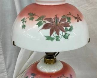HANDPAINTED PARLOR LAMP