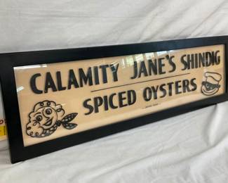 REVERSE PAINTED SIGN 43X13