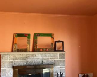 One-of-a-kind custom-made mirrors desert southwest modern art style