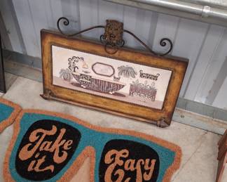 new outdoor floor rugs, household items 