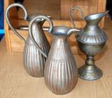 INTERESTING METAL MIDDLE EASTERN STYLE PITCHERS