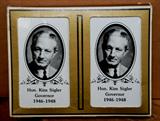 VINTAGE SET OF PLAYING CARDS - "KIM SIGLER" GOVERNOR 1946-48