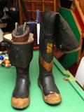 VINTAGE FIREFIGHTERS HIGH BOOTS