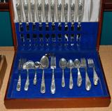 KIRK STERLING "OLD MARYLAND ENGRAVED" FLATWARE SET