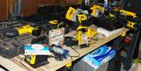 LARGE SELECTION OF DEWALT BATTERY OPERATED HAND TOOLS
