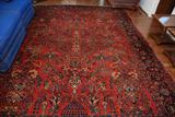 9' x 12' Sarouk - Slight wear -  1930's