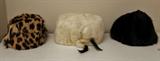 EXOTIC FUR HATS: LEOPARD ~ ARTIC FOX ~ MINK