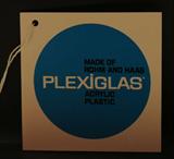 ORIGINAL HANG TAG FOR  "LILY" LUCITE CHAIRS ~ 1967 ERWINE & ESTILLE LAVERNE