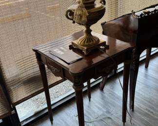 Small Dark Wood Side Table