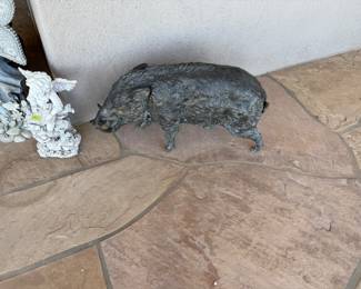 Bronze wild boar