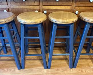 (4) Swivel Top Bar Stools