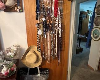 Necklaces; Hats